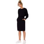Czarne Spódnice damskie z elastanu marki MOE w rozmiarze XL 