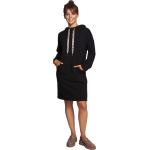 Czarne Sukienki dresowe damskie bawełniane marki MOE w rozmiarze XL 