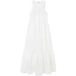 Białe Długie sukienki damskie z wiskozy maxi na wiosnę marki Desigual w rozmiarze S 