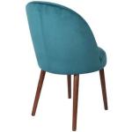 Niebieskie Krzesła stylowe tapicerowane marki dutchbone 