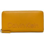 Żółte Portfele damskie marki Calvin Klein 