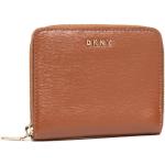 Brązowe Portfele damskie z gładkiej skóry marki DKNY | Donna Karan 