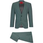 Zielone Garnitury slim męskie eleganckie marki HUGO BOSS BOSS w rozmiarze L 