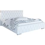 Łóżka podwójne ze schowkiem brzozowe marki ELIOR 