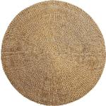 Dywany okrągłe o średnicy 200 cm gładkie w stylu skandynawskim z trawy morskiej marki Bloomingville 
