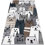 Wielokolorowe Dywany z motywem kotów z polipropylenu marki Dywany Łuszczów 