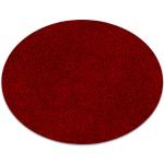 Czerwone Dywany okrągłe o średnicy 200 cm z polipropylenu marki Dywany Łuszczów 