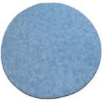 Błękitne Dywany okrągłe o średnicy 133 cm poliamidowe marki Dywany Łuszczów 