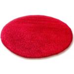 Czerwone Dywany okrągłe o średnicy 100 cm z polipropylenu marki Dywany Łuszczów 