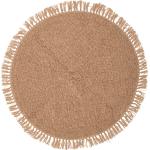 Beżowe Dywany okrągłe o średnicy 110 cm marki Bloomingville 