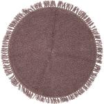 Fioletowe Dywany okrągłe o średnicy 110 cm marki Bloomingville 