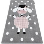 Szare Dywany dla dzieci z motywem owiec syntetyczne marki Dywany Łuszczów 