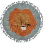 Dywany okrągłe o średnicy 130 cm z motywem lwów marki Bloomingville 