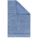 Niebieskie Dywaniki łazienkowe do prania w pralce gładkie w nowoczesnym stylu aksamitne marki Rhomtuft 