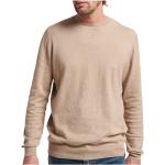 Beżowe Swetry oversize męskie marki Superdry w rozmiarze L 