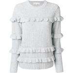 Swetry z okrągłym dekoltem damskie z falbankami w paski marki Michael Kors MICHAEL w rozmiarze XS 