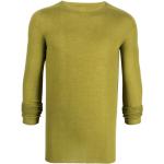 Zielone Swetry z okrągłym dekoltem męskie eleganckie marki RICK OWENS w rozmiarze XL 