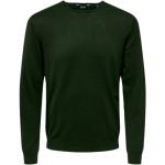 Zielone Swetry męskie eleganckie z wiskozy marki Only & Sons w rozmiarze XL 