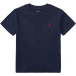 Niebieskie Koszulki dziecięce z krótkim rękawkiem bawełniane marki Ralph Lauren 
