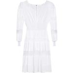Białe Sukienki rozkloszowane damskie z długimi rękawami na lato marki Dolce & Gabbana w rozmiarze S 