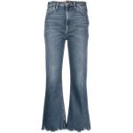 Niebieskie Elastyczne jeansy damskie dżinsowe marki 3x1 