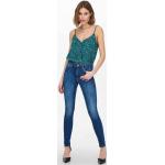 Niebieskie Jeansy z wysokim stanem damskie dżinsowe marki ONLY 