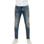 Niebieskie Jeansy rurki męskie Skinny fit dżinsowe o szerokości 38 o długości 34 marki G-Star D-Staq 