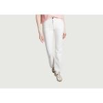 Białe Jeansy dzwony damskie w stylu casual dżinsowe marki Leon & Harper w rozmiarze L 