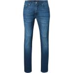 Niebieskie Proste jeansy z motywem Lyonu dżinsowe o szerokości 42 o długości 32 marki Pierre Cardin 