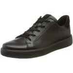 Czarne Sneakersy sznurowane dla chłopców eleganckie z zamszu marki Ecco Street 1 w rozmiarze 27 