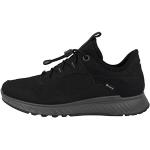 Czarne Niskie sneakersy damskie z Goretexu wodoszczelne sportowe z mikrofibry marki Ecco Exostride w rozmiarze 35 