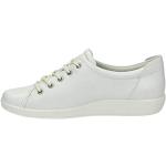 Białe Wysokie sneakersy damskie z wyjmowanymi wkładkami w stylu skandynawskim marki Ecco w rozmiarze 43 