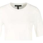 Beżowe Koszulki damskie z krótkimi rękawami marki Marc Cain w rozmiarze XL 