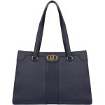 Niebieskie Shopper bags damskie eleganckie marki Liu Jo 