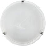 Srebrne Lampy sufitowe okrągłe o średnicy 30 cm metalowe marki Eglo - gwint żarówki: E27 