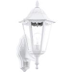 Białe Lampy z czujnikiem z odlewu aluminiowego marki Eglo - gwint żarówki: E27 