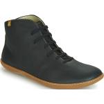 Czarne Wysokie buty damskie marki El Naturalista El Viajero w rozmiarze 37 - wysokość obcasa do 3cm 