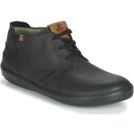 Czarne Wysokie buty męskie marki El Naturalista w rozmiarze 46 - wysokość obcasa od 3cm do 5cm 
