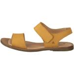 Żółte Sandały skórzane damskie Rzepy na lato marki El Naturalista w rozmiarze 36 