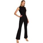 Czarne Elastyczne spodnie damskie marki MOE w rozmiarze XL 