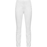Białe Lniane spodnie damskie Skinny fit z wiskozy marki PINKO w rozmiarze S 