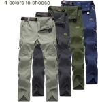 Szare Spodnie trekkingowe męskie z Goretexu do prania ręcznego w stylu casual Softshell na wiosnę w rozmiarze XL 