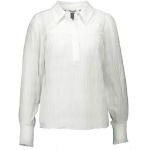 Białe Bluzki z kołnierzykiem z falbankami eleganckie w rozmiarze XL 