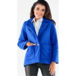 Niebieskie Płaszcze damskie eleganckie marki awama w rozmiarze XL 