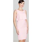 Różowe Sukienki na ramiączkach damskie bez rękawów z elastanu marki Katrus w rozmiarze XL 