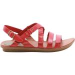 Czerwone Sandały skórzane damskie eleganckie na lato marki Clarks w rozmiarze 37,5 