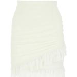 Białe Mini spódniczki damskie eleganckie mini marki BALMAIN w rozmiarze XS 