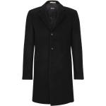 Czarne Płaszcze wełniane eleganckie wełniane marki HUGO BOSS BOSS w rozmiarze M 