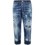 Niebieskie Jeansy Bootcut męskie dżinsowe marki D'squared2 w rozmiarze L 