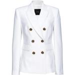 Białe Marynarki do garnituru damskie eleganckie z poliestru marki PINKO w rozmiarze M 